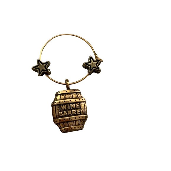 Wine Glass Drink Markers Set of 12-6 Silver tone 6 Gold tone Cocktail Charms - Picture 10 of 16